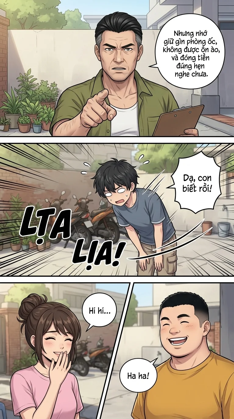Xóm Trọ Vui Nhộn Chapter 1 Page 8 - AI Generated Manga