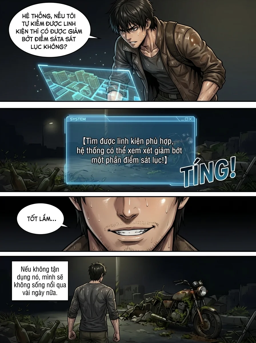 Danh Sách Đường Cái Cầu Sinh: Ta Tại Tận Thế Thăng Cấp Vật Tư Chapter 8 Page 13 - AI Generated Manga