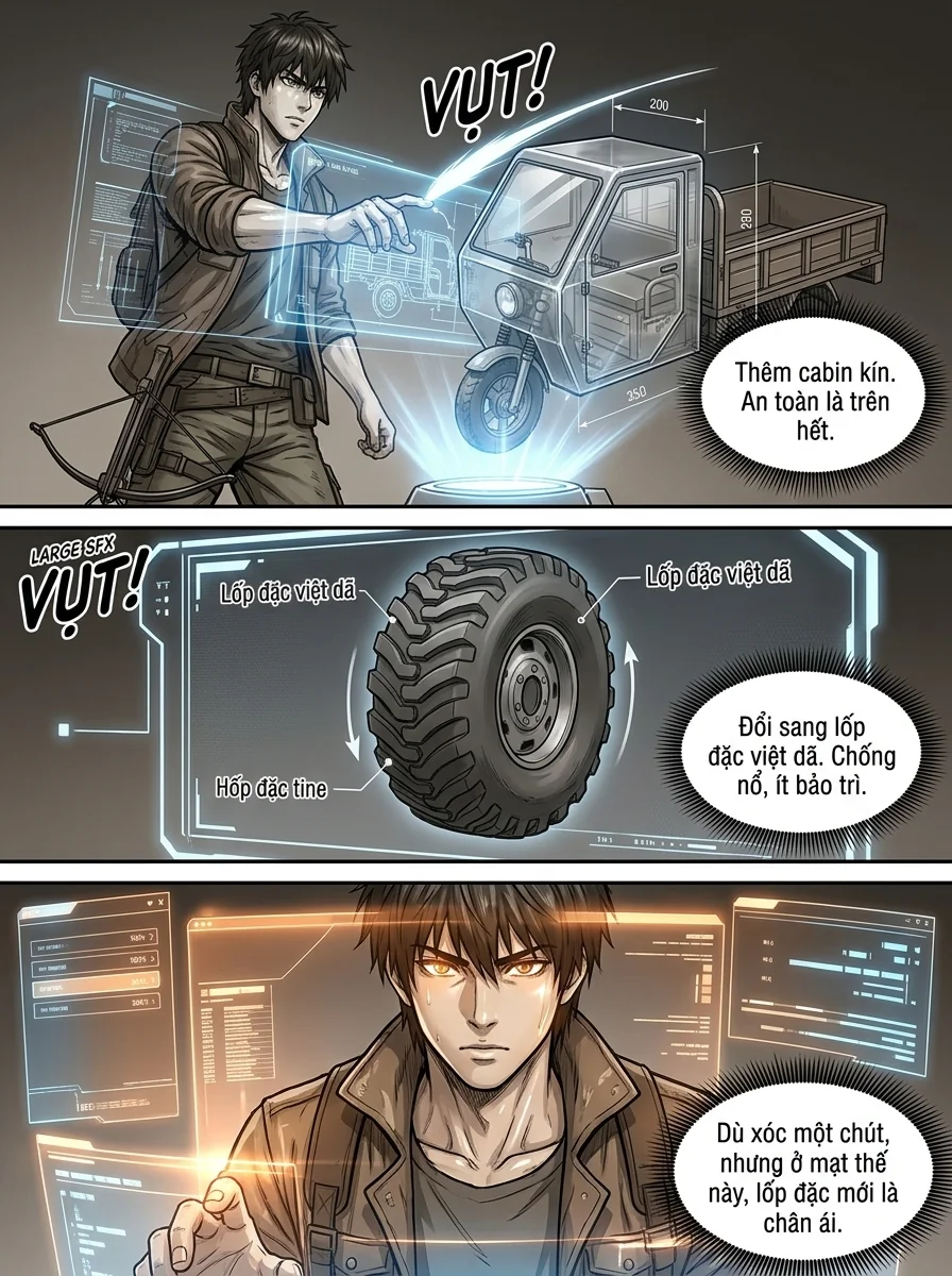 Danh Sách Đường Cái Cầu Sinh: Ta Tại Tận Thế Thăng Cấp Vật Tư Chapter 8 Page 5 - AI Generated Manga