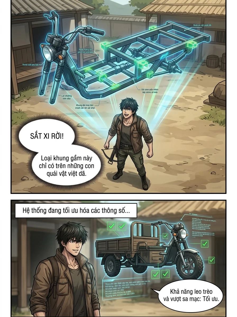 Danh Sách Đường Cái Cầu Sinh: Ta Tại Tận Thế Thăng Cấp Vật Tư Chapter 8 Page 7 - AI Generated Manga