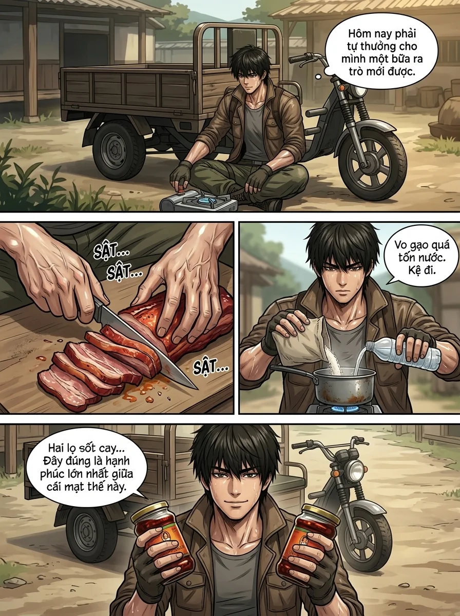Danh Sách Đường Cái Cầu Sinh: Ta Tại Tận Thế Thăng Cấp Vật Tư Chapter 9 Page 12 - AI Generated Manga