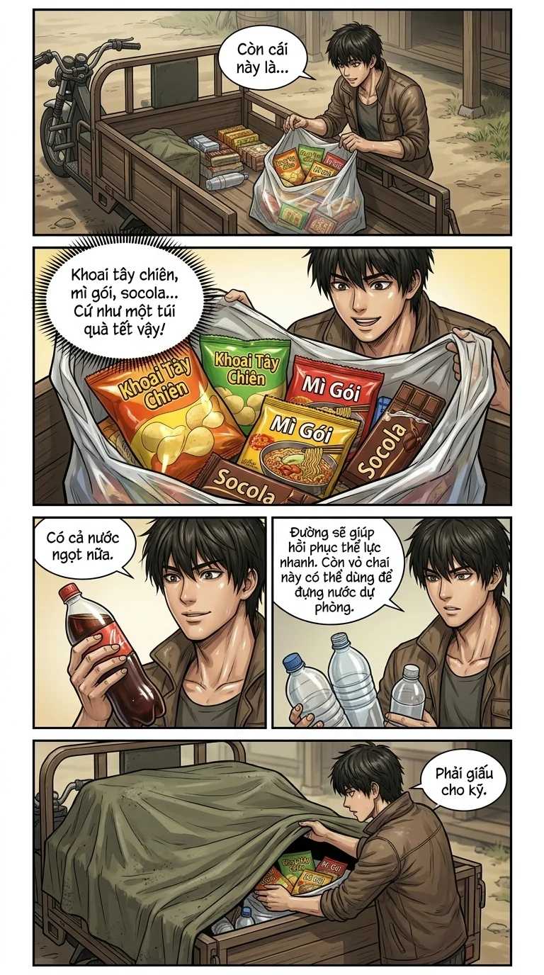Danh Sách Đường Cái Cầu Sinh: Ta Tại Tận Thế Thăng Cấp Vật Tư Chapter 9 Page 8 - AI Generated Manga