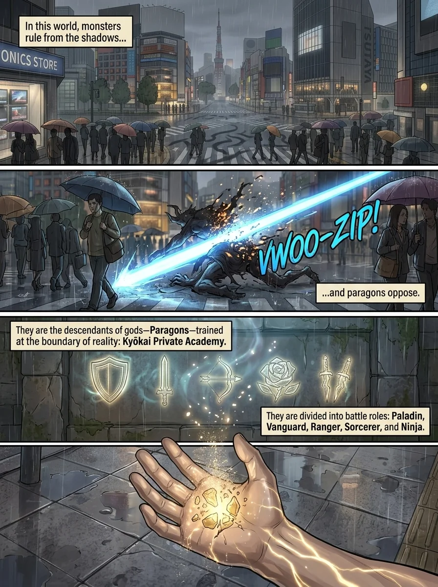 Wreckage of the Immortals Chapter 1 Page 1 - AI Generated Manga