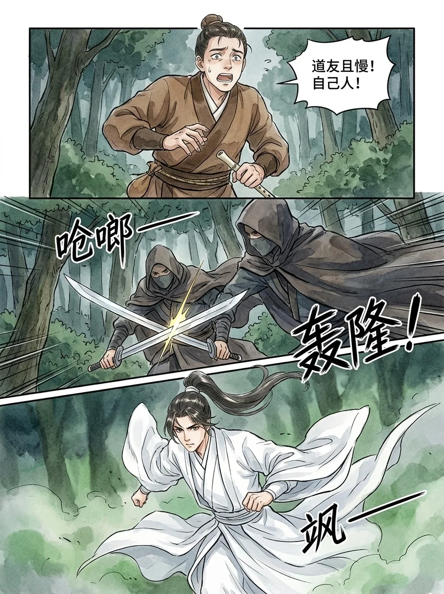 鸣龙 Chapter 3 Page 55 - AI Generated Manga