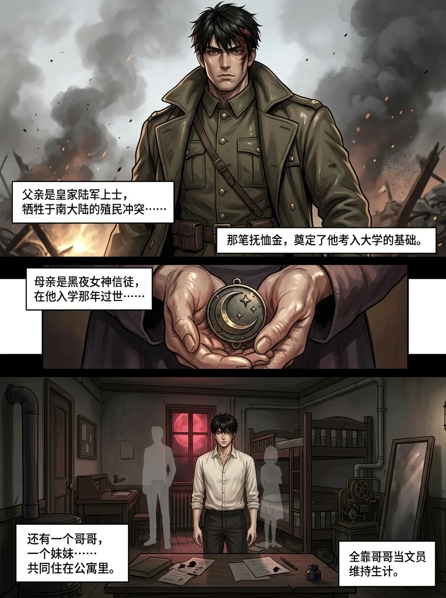 诡秘之主 Chapter 1 Page 17 - AI Generated Manga