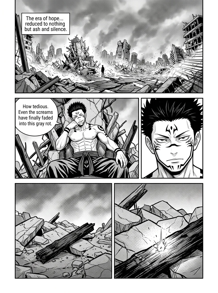Rengoku vs Sukuna : A epic battle  Chapter 1 Page 5 - AI Generated Manga