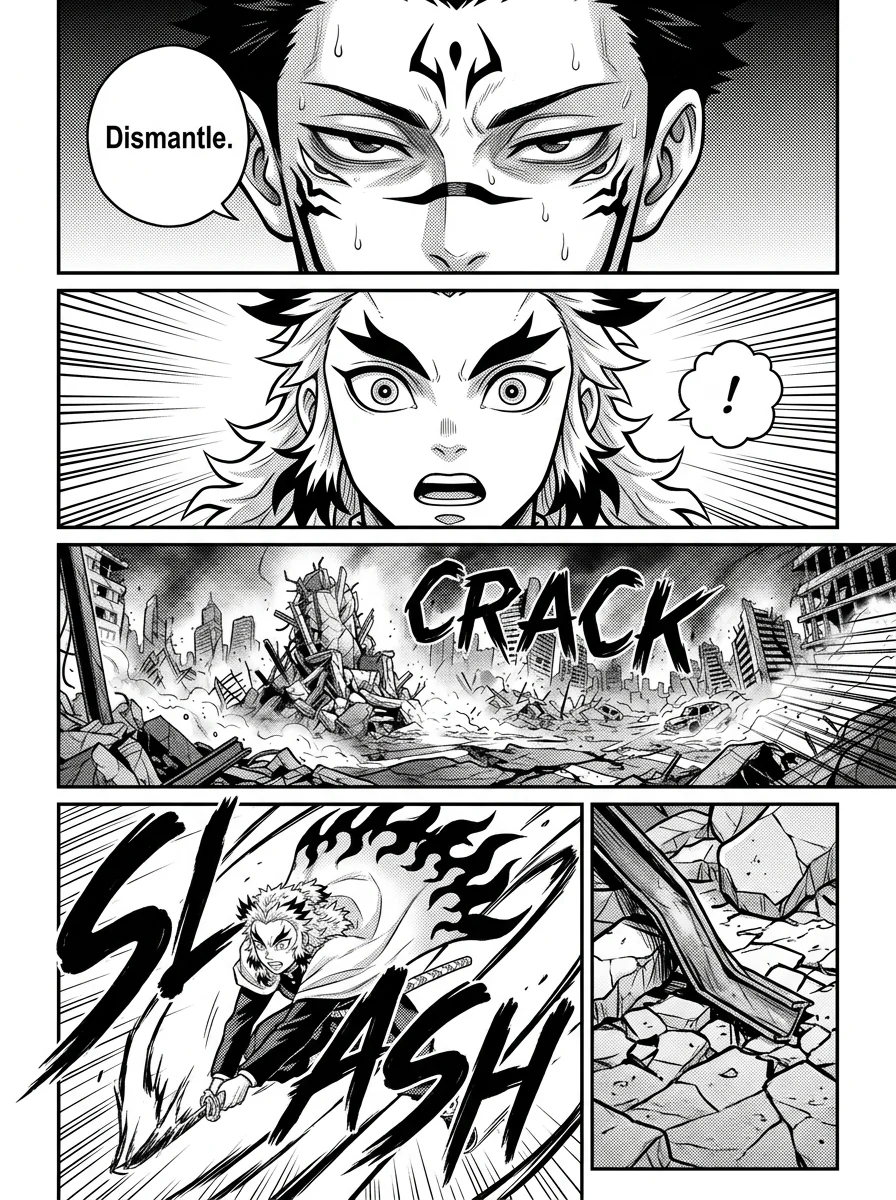 Rengoku vs Sukuna : A epic battle  Chapter 5 Page 5 - AI Generated Manga