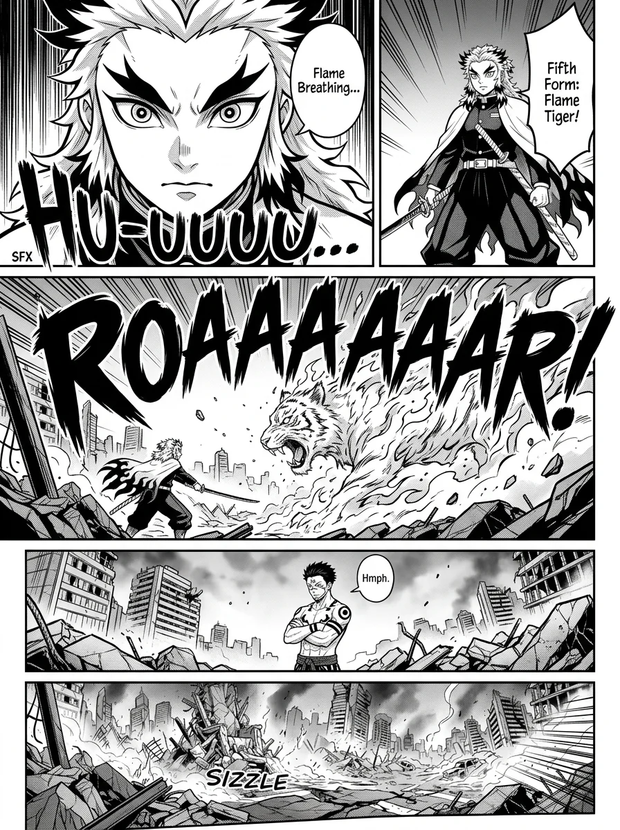 Rengoku vs Sukuna : A epic battle  Chapter 7 Page 12 - AI Generated Manga
