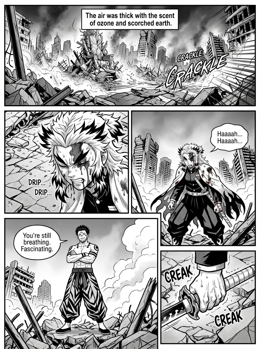 Rengoku vs Sukuna : A epic battle  Chapter 7 Page 20 - AI Generated Manga