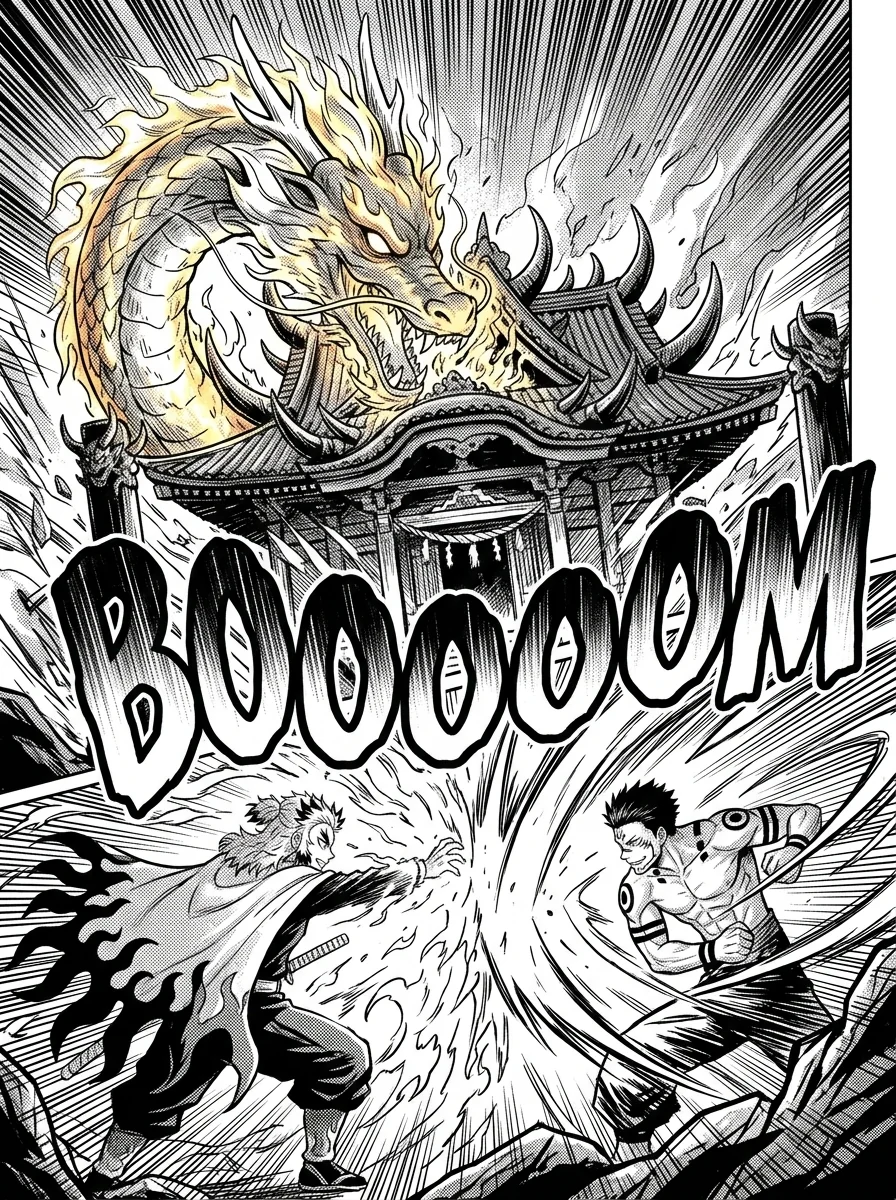 Rengoku vs Sukuna : A epic battle  Chapter 7 Page 23 - AI Generated Manga