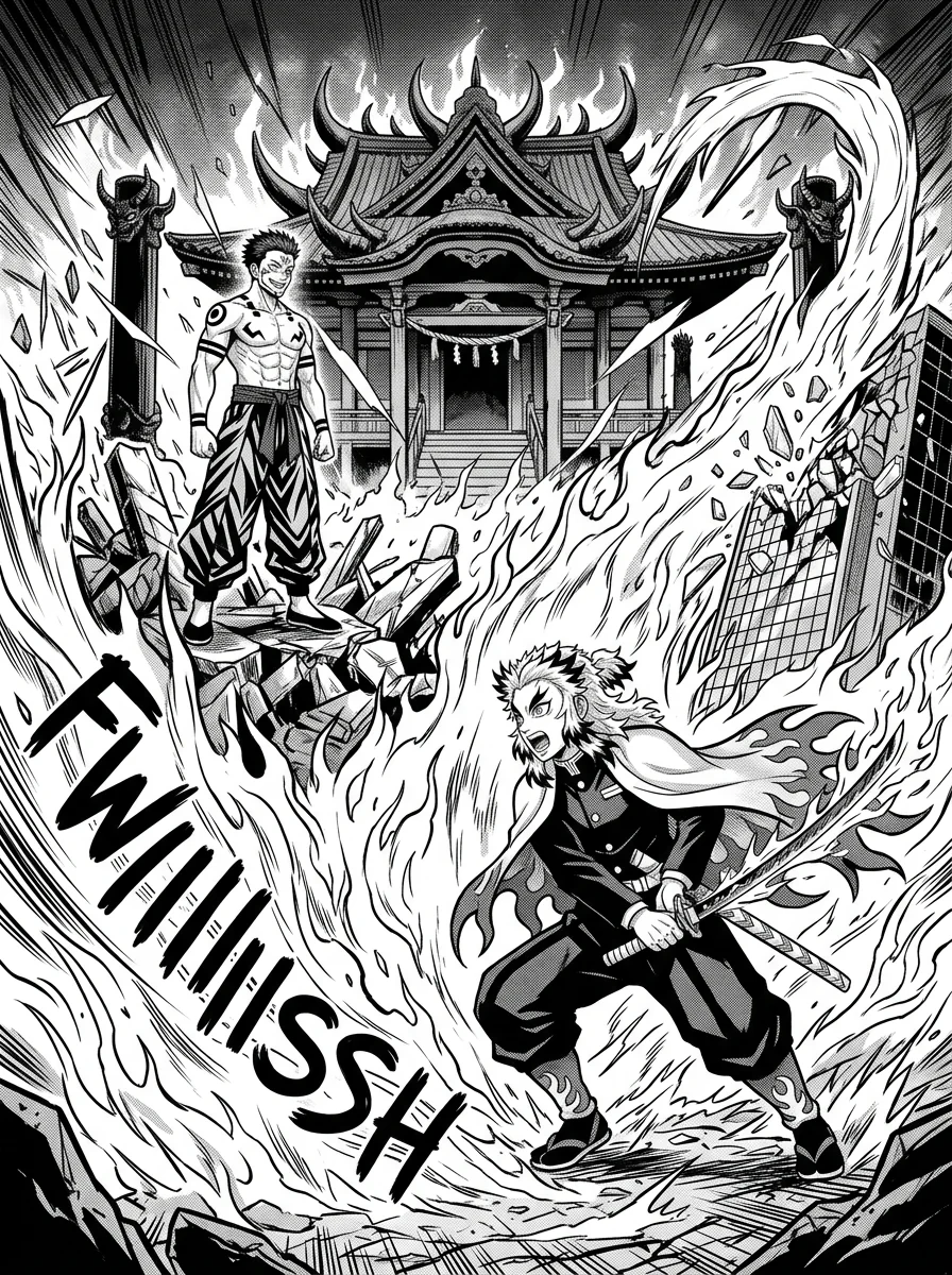 Rengoku vs Sukuna : A epic battle  Chapter 7 Page 24 - AI Generated Manga