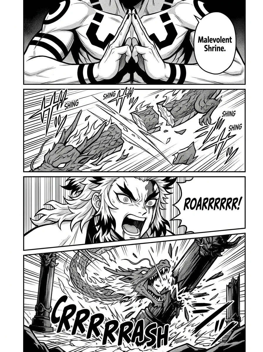 Rengoku vs Sukuna : A epic battle  Chapter 7 Page 25 - AI Generated Manga