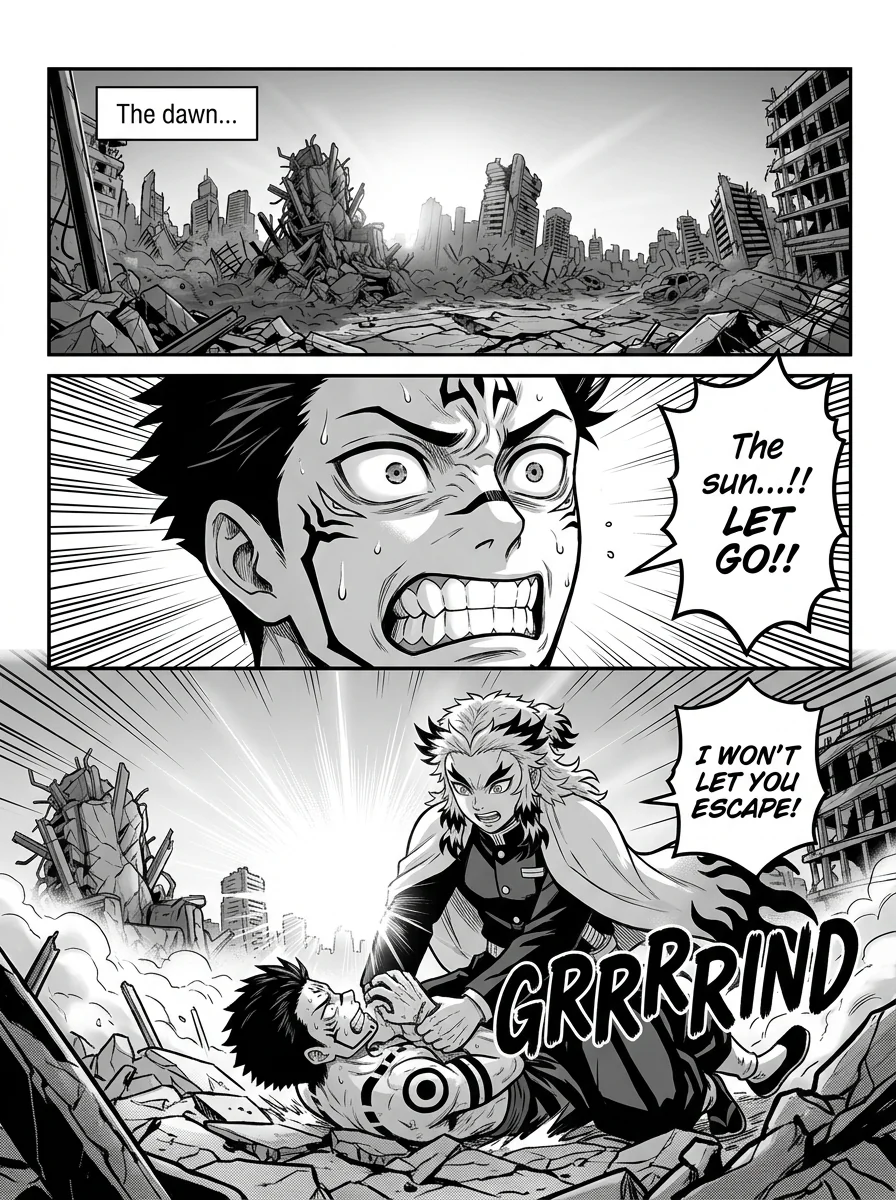 Rengoku vs Sukuna : A epic battle  Chapter 7 Page 28 - AI Generated Manga
