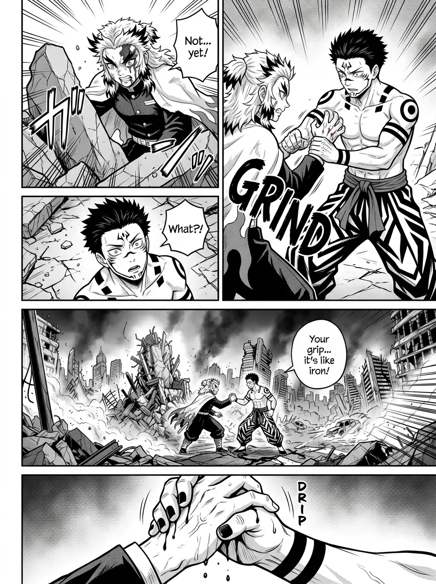 Rengoku vs Sukuna : A epic battle  Chapter 7 Page 29 - AI Generated Manga