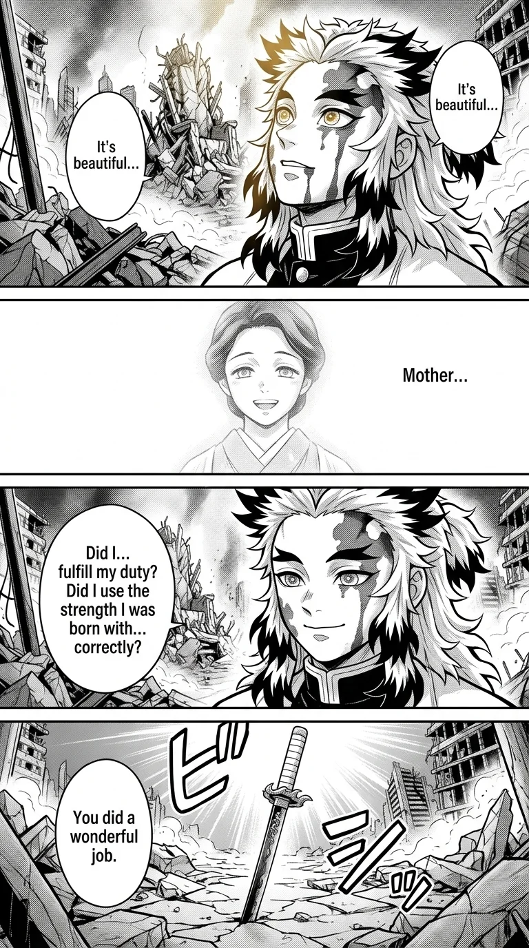 Rengoku vs Sukuna : A epic battle  Chapter 7 Page 35 - AI Generated Manga