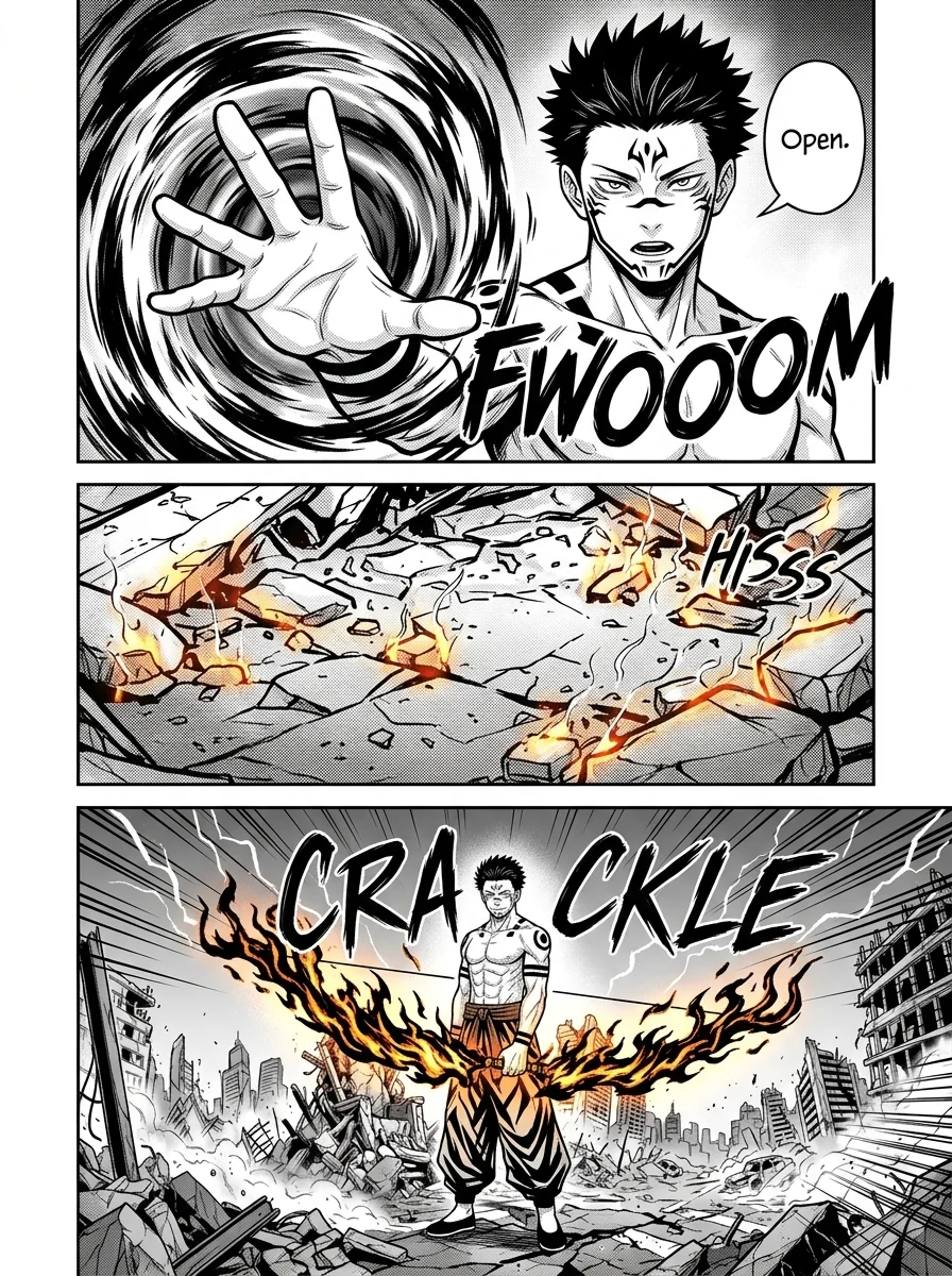 Rengoku vs Sukuna : A epic battle  Chapter 7 Page 9 - AI Generated Manga