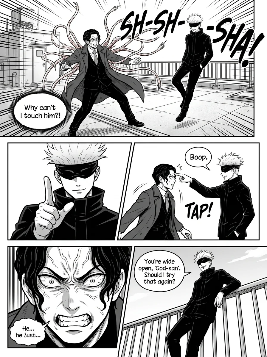 Gojo vs Muzan : A coming thriller  Chapter 1 Page 10 - AI Generated Manga