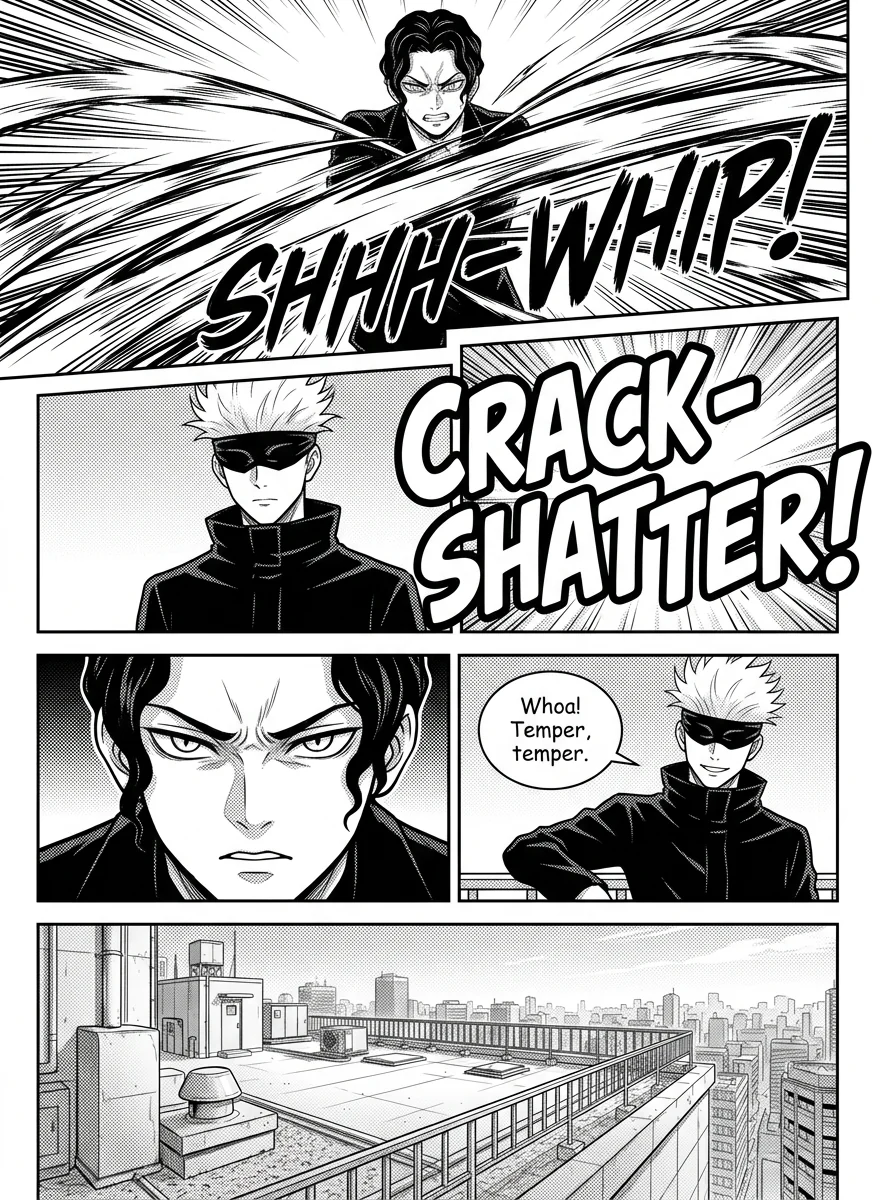 Gojo vs Muzan : A coming thriller  Chapter 1 Page 3 - AI Generated Manga