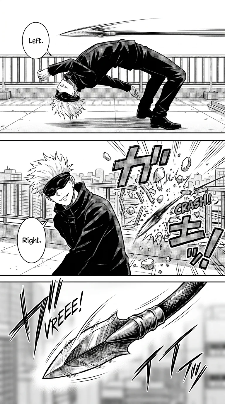 Gojo vs Muzan : A coming thriller  Chapter 1 Page 6 - AI Generated Manga
