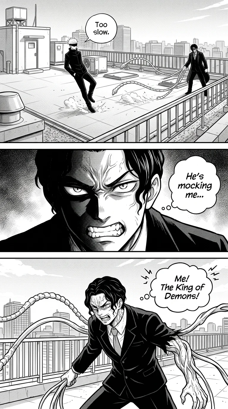 Gojo vs Muzan : A coming thriller  Chapter 1 Page 7 - AI Generated Manga