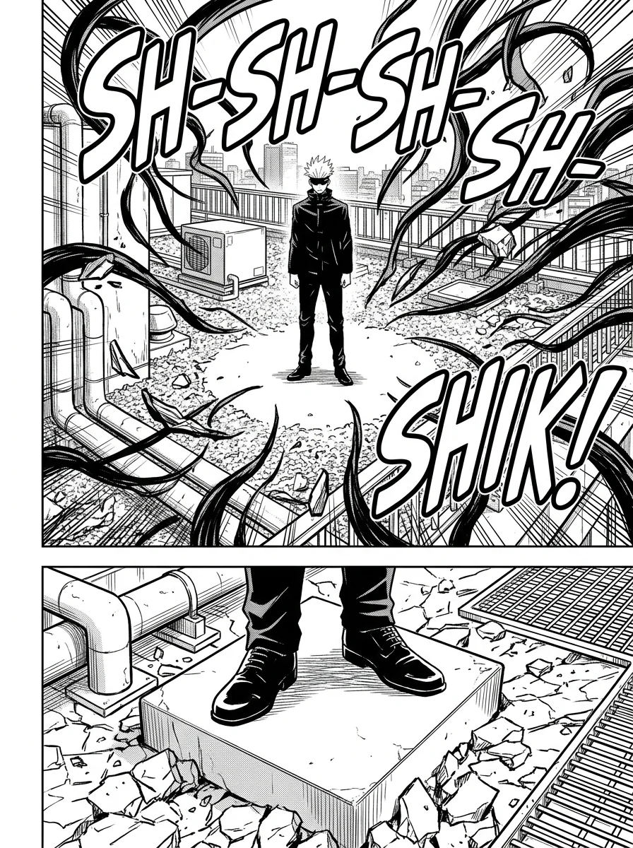 Gojo vs Muzan : A coming thriller  Chapter 1 Page 8 - AI Generated Manga