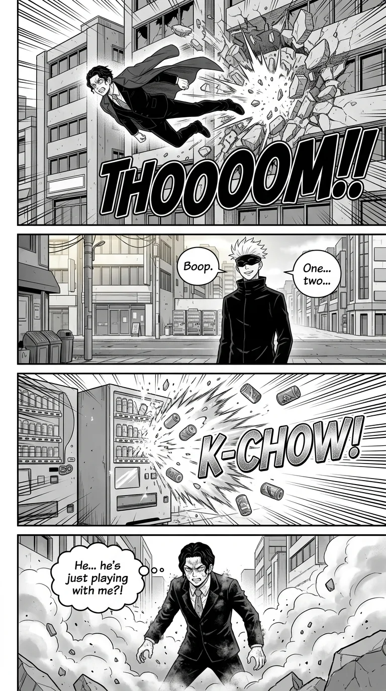 Gojo vs Muzan : A coming thriller  Chapter 2 Page 2 - AI Generated Manga