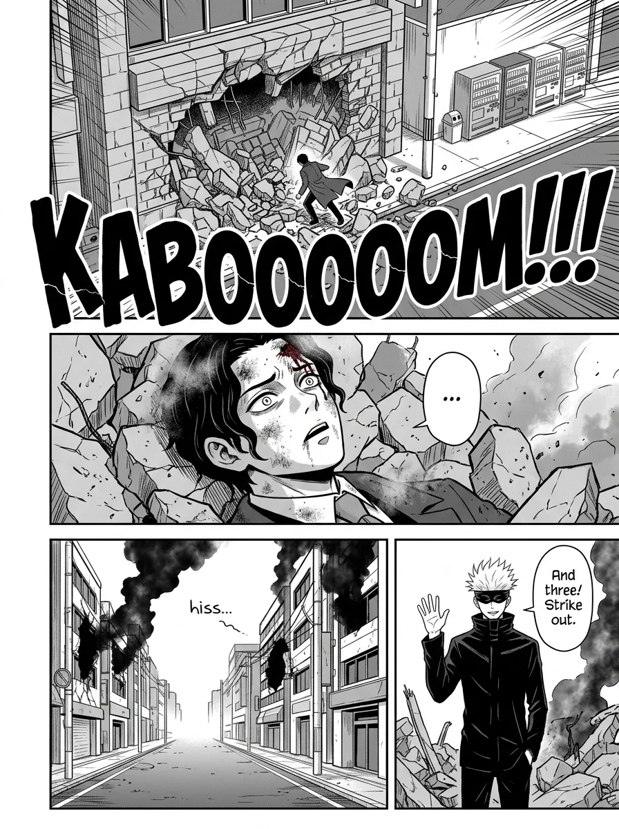 Gojo vs Muzan : A coming thriller  Chapter 2 Page 3 - AI Generated Manga