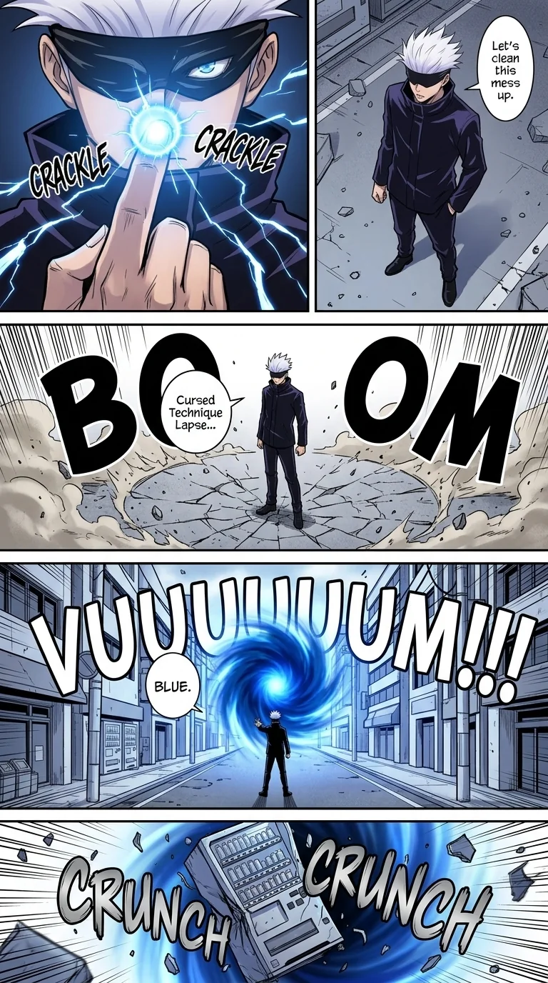Gojo vs Muzan : A coming thriller  Chapter 3 Page 2 - AI Generated Manga