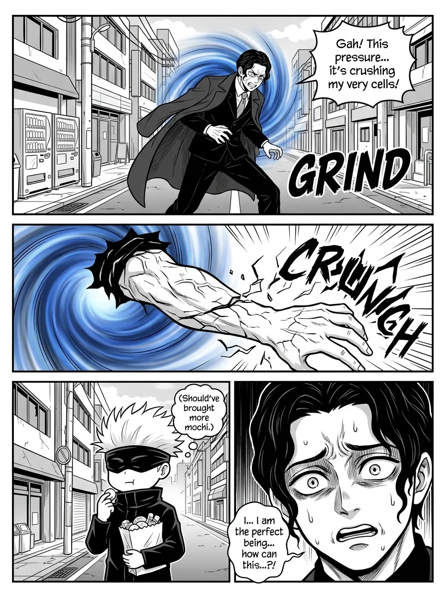 Gojo vs Muzan : A coming thriller  Chapter 3 Page 5 - AI Generated Manga