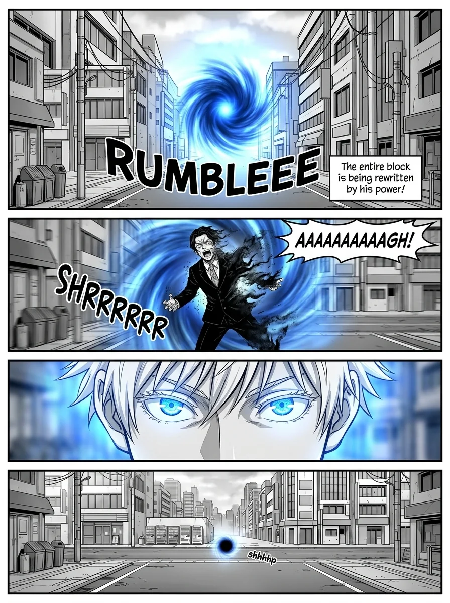 Gojo vs Muzan : A coming thriller  Chapter 3 Page 6 - AI Generated Manga