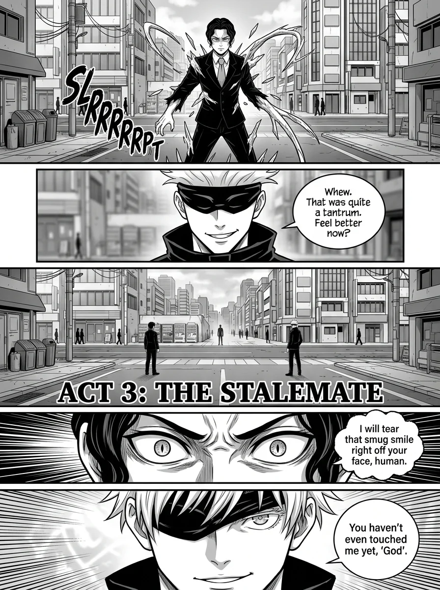 Gojo vs Muzan : A coming thriller  Chapter 4 Page 10 - AI Generated Manga