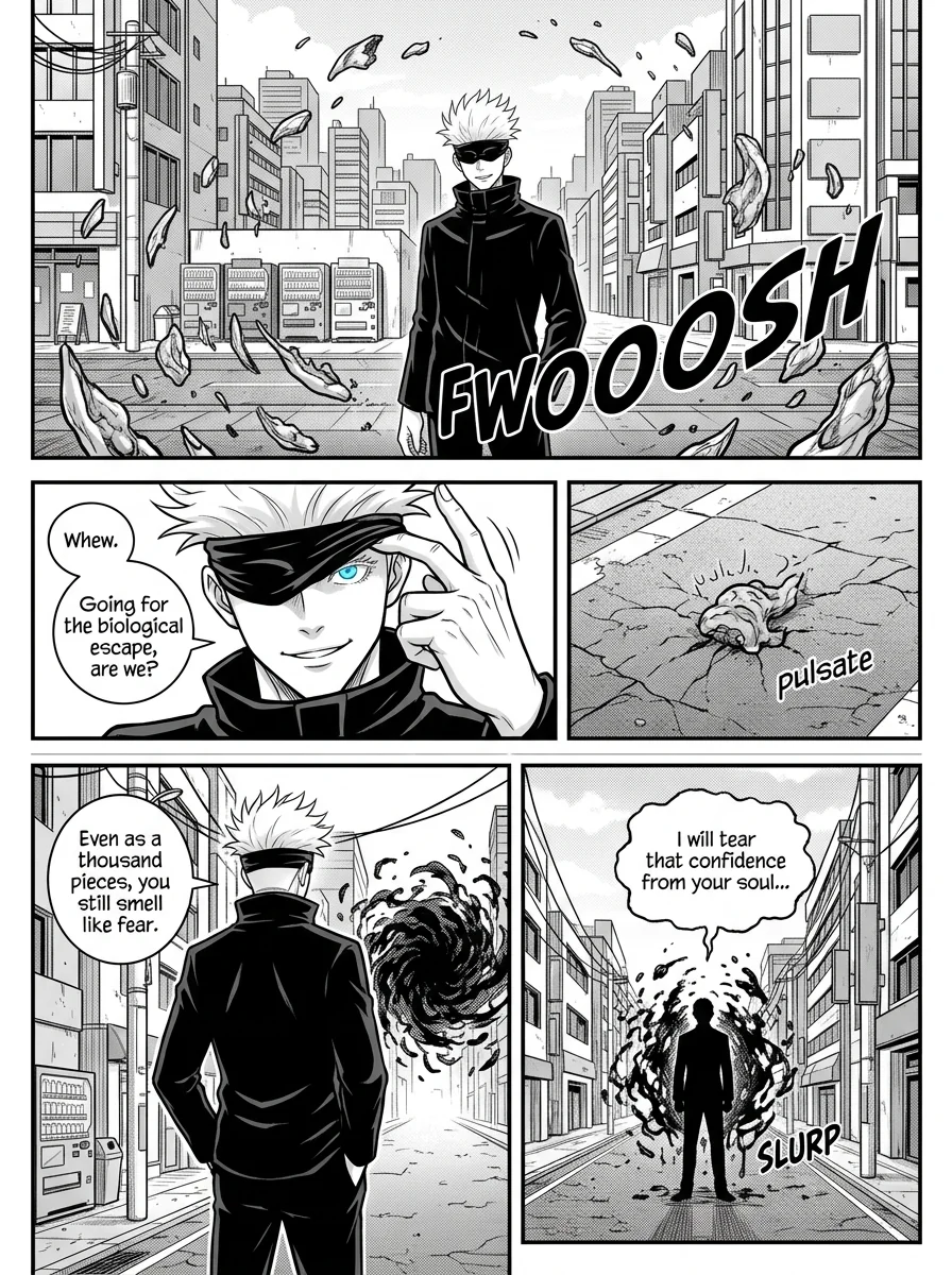 Gojo vs Muzan : A coming thriller  Chapter 4 Page 2 - AI Generated Manga