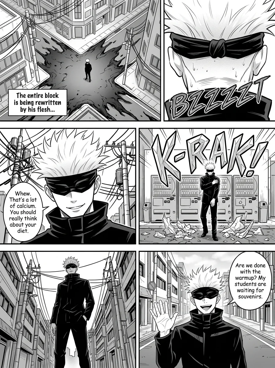 Gojo vs Muzan : A coming thriller  Chapter 4 Page 5 - AI Generated Manga