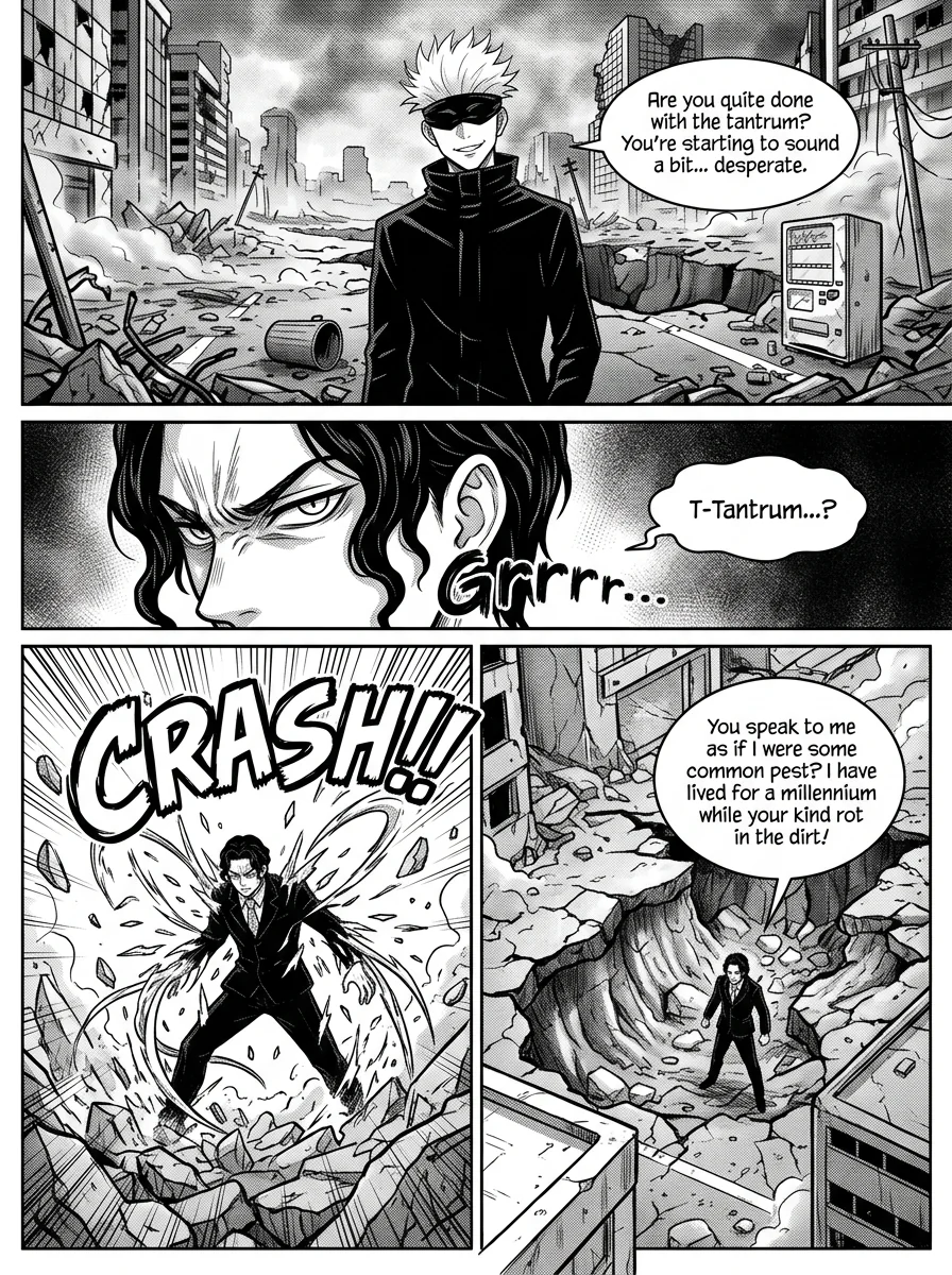 Gojo vs Muzan : A coming thriller  Chapter 5 Page 9 - AI Generated Manga
