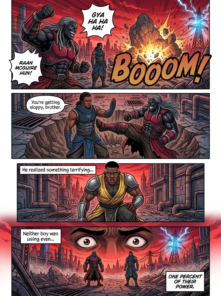 The City Beneath the Red Sky Chapter 1 Page 12 - AI Generated Manga