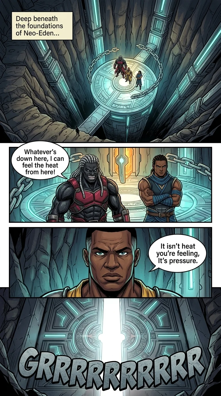 The City Beneath the Red Sky Chapter 1 Page 13 - AI Generated Manga