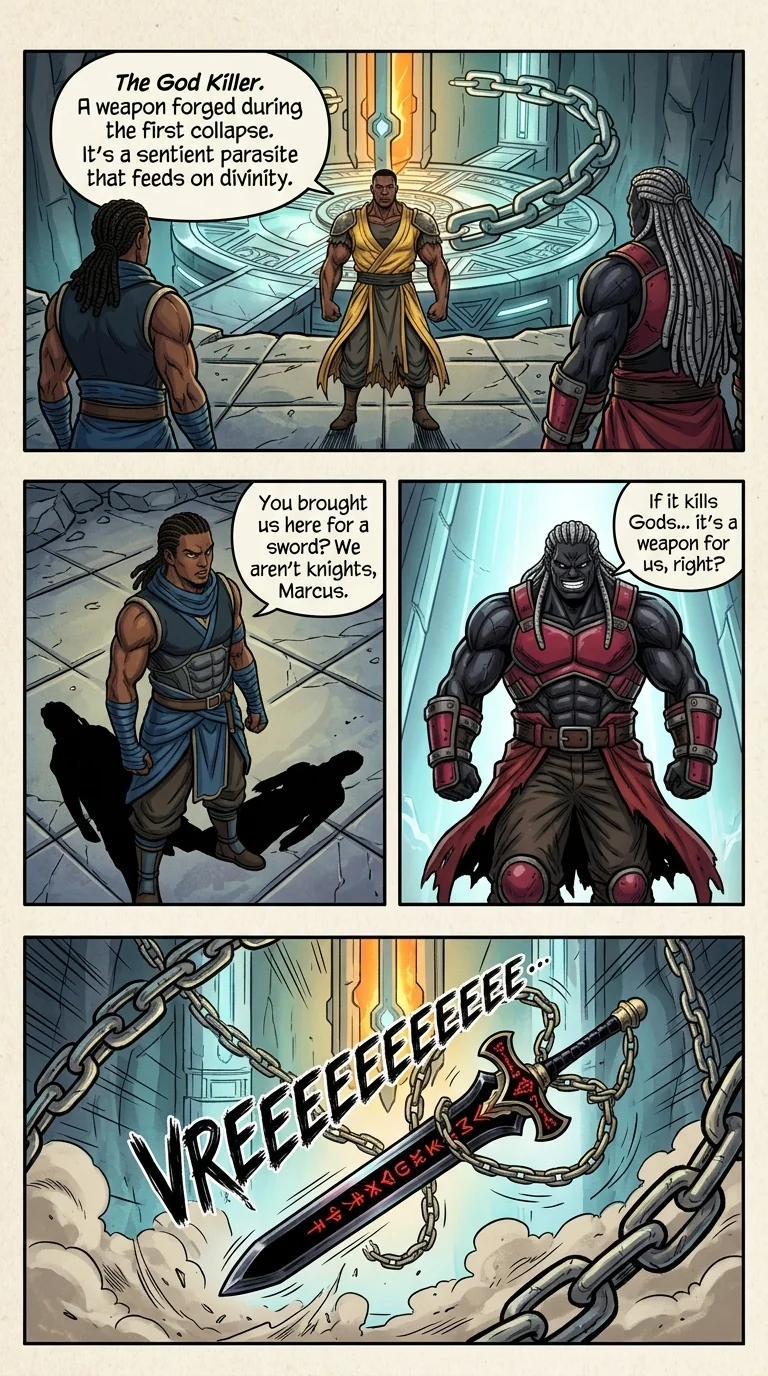The City Beneath the Red Sky Chapter 1 Page 15 - AI Generated Manga