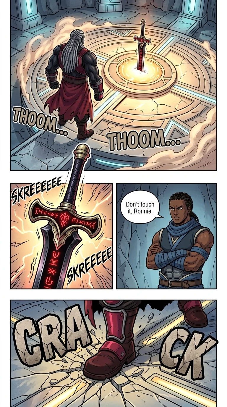 The City Beneath the Red Sky Chapter 1 Page 20 - AI Generated Manga