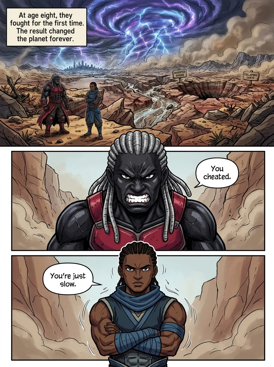 The City Beneath the Red Sky Chapter 1 Page 5 - AI Generated Manga