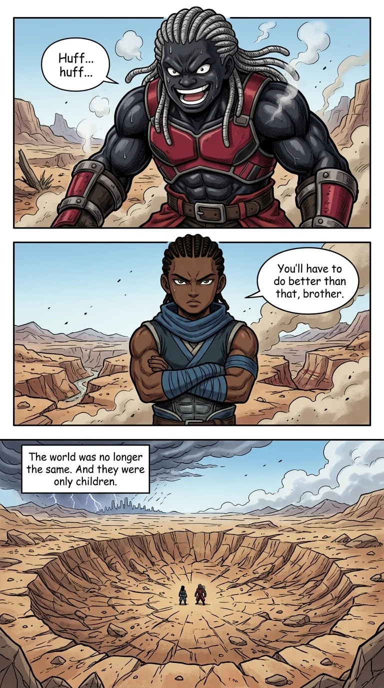 The City Beneath the Red Sky Chapter 1 Page 9 - AI Generated Manga