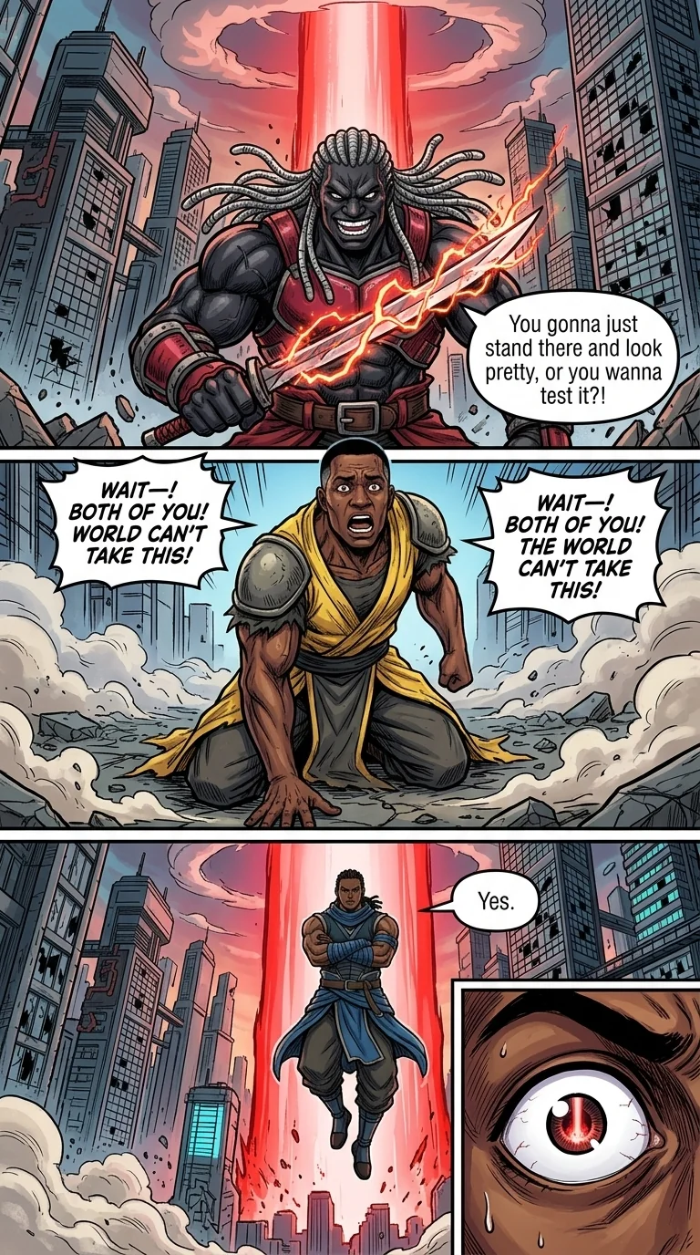The City Beneath the Red Sky Chapter 2 Page 22 - AI Generated Manga