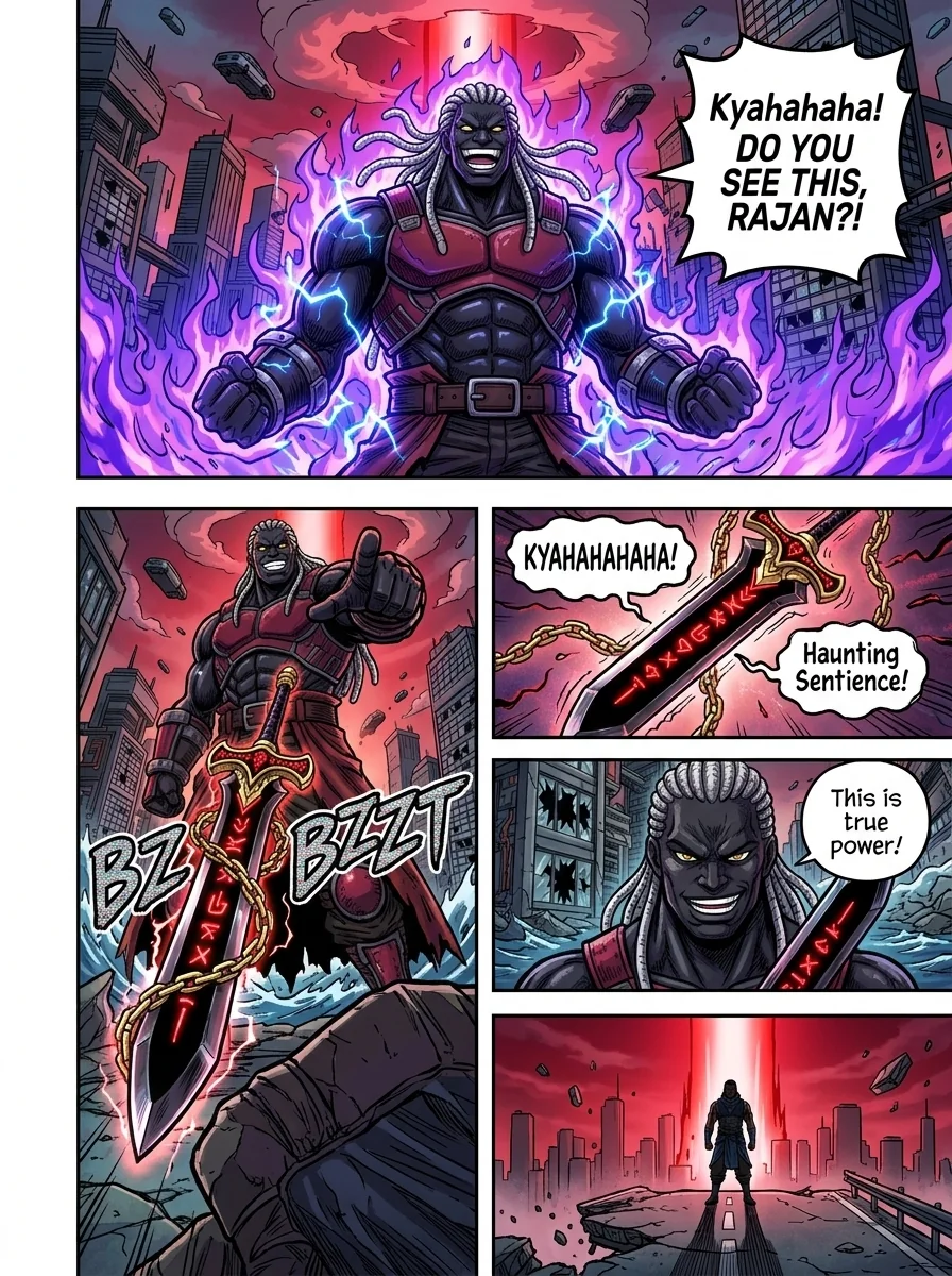 The City Beneath the Red Sky Chapter 2 Page 38 - AI Generated Manga