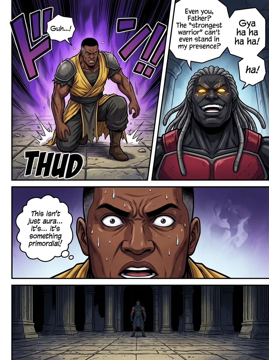 The City Beneath the Red Sky Chapter 2 Page 5 - AI Generated Manga