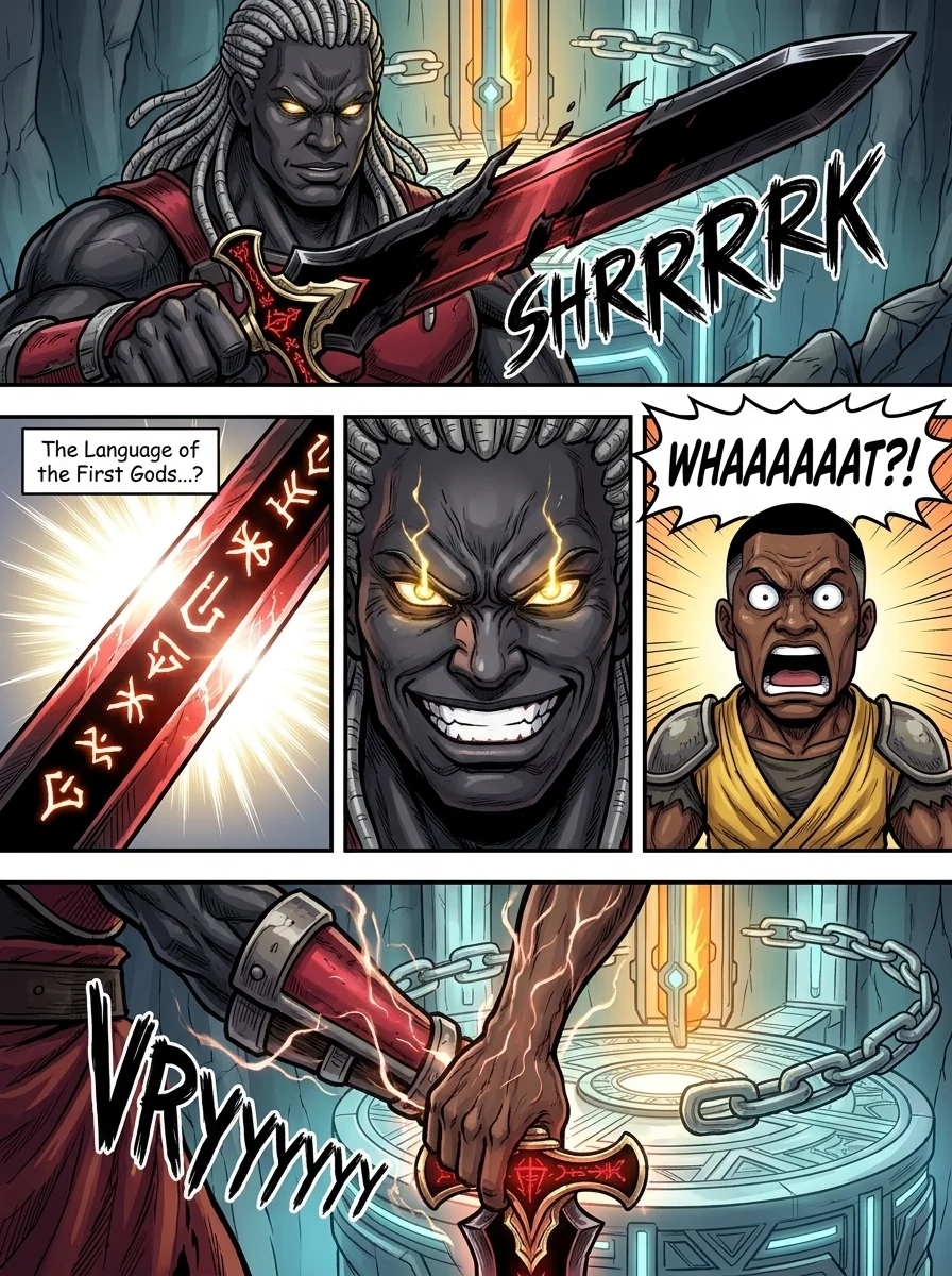 The City Beneath the Red Sky Chapter 2 Page 6 - AI Generated Manga