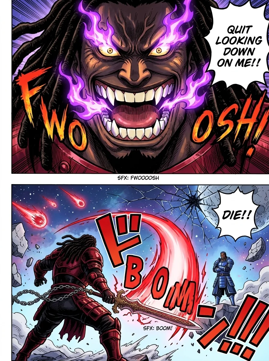The City Beneath the Red Sky Chapter 3 Page 10 - AI Generated Manga