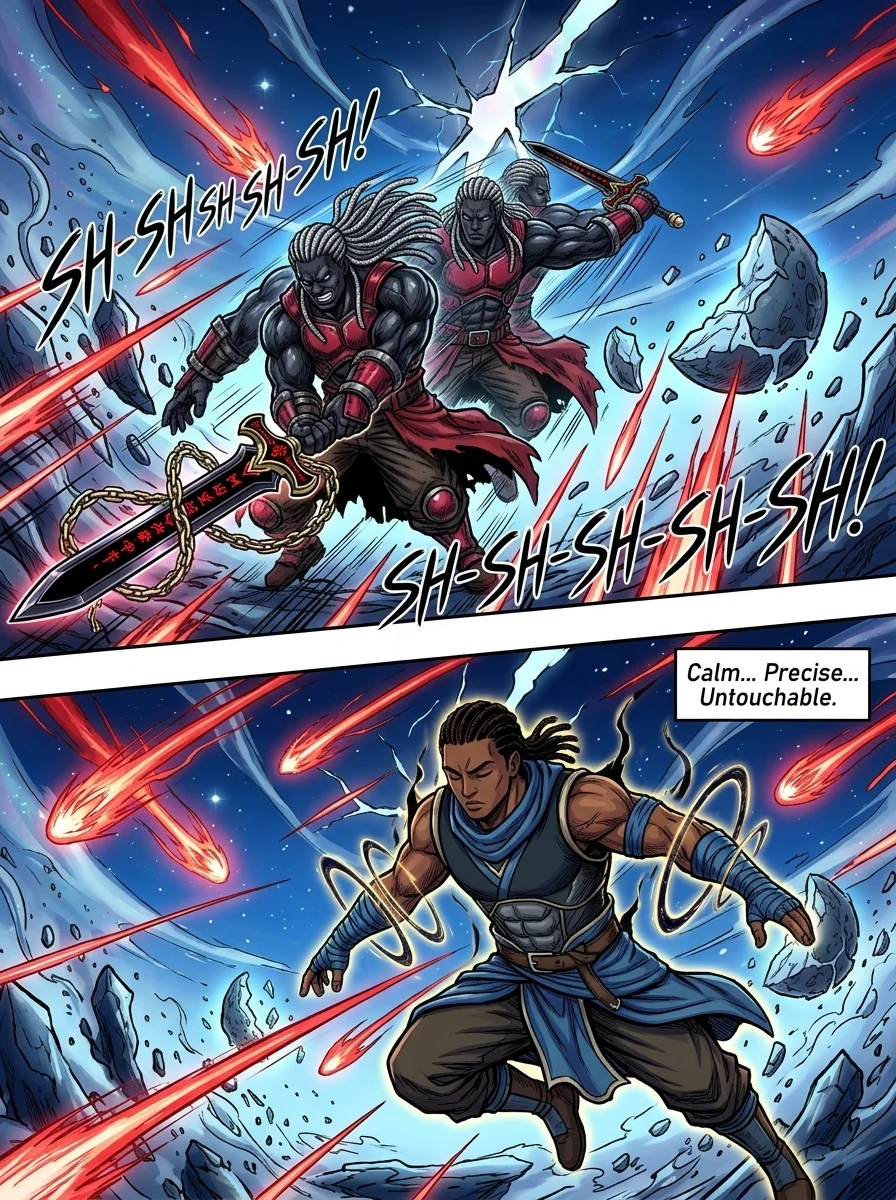 The City Beneath the Red Sky Chapter 3 Page 11 - AI Generated Manga