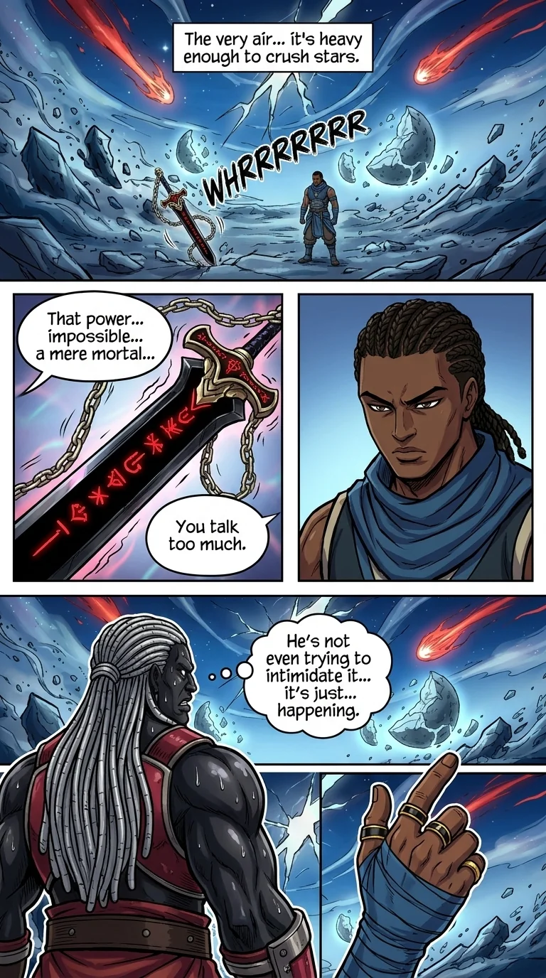 The City Beneath the Red Sky Chapter 3 Page 4 - AI Generated Manga