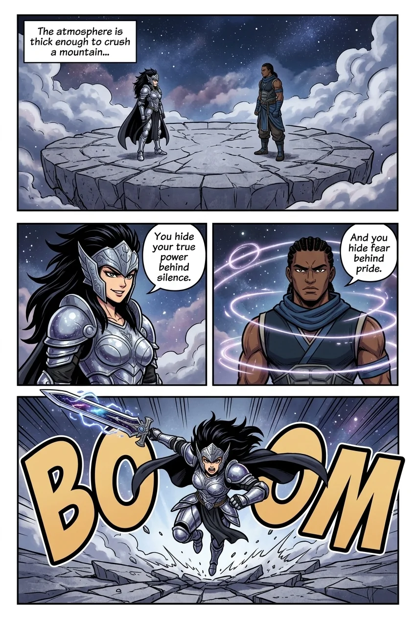 The City Beneath the Red Sky Chapter 4 Page 23 - AI Generated Manga
