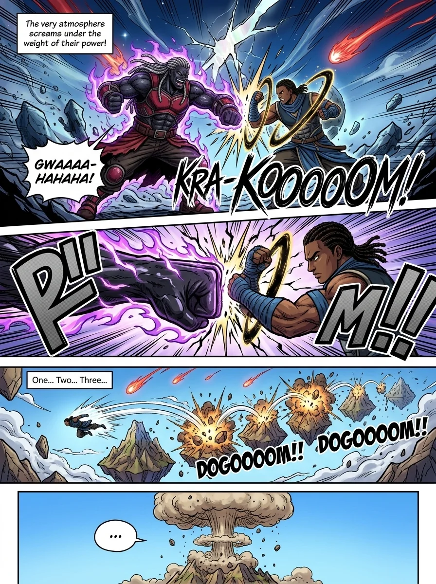 The City Beneath the Red Sky Chapter 4 Page 6 - AI Generated Manga