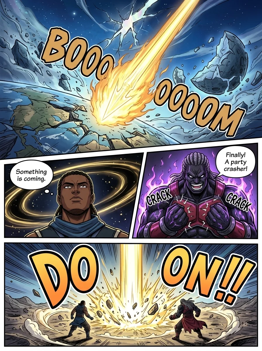 The City Beneath the Red Sky Chapter 4 Page 8 - AI Generated Manga
